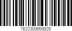 Código de barras (EAN, GTIN, SKU, ISBN): '7622300858926'