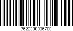 Código de barras (EAN, GTIN, SKU, ISBN): '7622300986780'