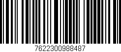 Código de barras (EAN, GTIN, SKU, ISBN): '7622300988487'