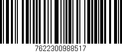 Código de barras (EAN, GTIN, SKU, ISBN): '7622300988517'