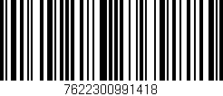 Código de barras (EAN, GTIN, SKU, ISBN): '7622300991418'