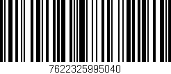 Código de barras (EAN, GTIN, SKU, ISBN): '7622325995040'