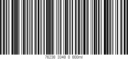 Código de barras (EAN, GTIN, SKU, ISBN): '76238_3348_0_800ml'