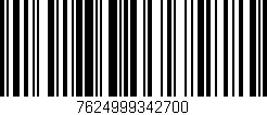 Código de barras (EAN, GTIN, SKU, ISBN): '7624999342700'