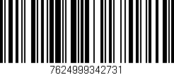 Código de barras (EAN, GTIN, SKU, ISBN): '7624999342731'