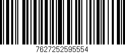 Código de barras (EAN, GTIN, SKU, ISBN): '7627252595554'