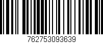 Código de barras (EAN, GTIN, SKU, ISBN): '762753093639'