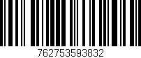Código de barras (EAN, GTIN, SKU, ISBN): '762753593832'