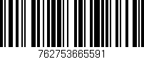 Código de barras (EAN, GTIN, SKU, ISBN): '762753665591'