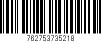 Código de barras (EAN, GTIN, SKU, ISBN): '762753735218'