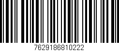 Código de barras (EAN, GTIN, SKU, ISBN): '7629186810222'
