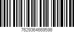 Código de barras (EAN, GTIN, SKU, ISBN): '7629364669598'