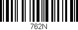 Código de barras (EAN, GTIN, SKU, ISBN): '762N'