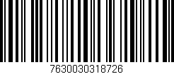 Código de barras (EAN, GTIN, SKU, ISBN): '7630030318726'