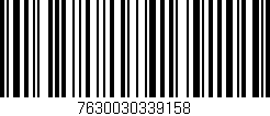Código de barras (EAN, GTIN, SKU, ISBN): '7630030339158'