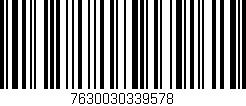 Código de barras (EAN, GTIN, SKU, ISBN): '7630030339578'
