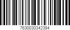 Código de barras (EAN, GTIN, SKU, ISBN): '7630030342394'
