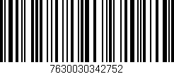 Código de barras (EAN, GTIN, SKU, ISBN): '7630030342752'
