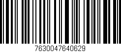 Código de barras (EAN, GTIN, SKU, ISBN): '7630047640629'