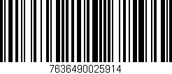 Código de barras (EAN, GTIN, SKU, ISBN): '7636490025914'