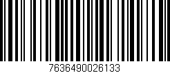 Código de barras (EAN, GTIN, SKU, ISBN): '7636490026133'