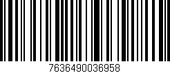 Código de barras (EAN, GTIN, SKU, ISBN): '7636490036958'