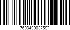 Código de barras (EAN, GTIN, SKU, ISBN): '7636490037597'