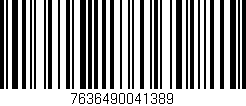 Código de barras (EAN, GTIN, SKU, ISBN): '7636490041389'