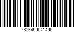 Código de barras (EAN, GTIN, SKU, ISBN): '7636490041488'