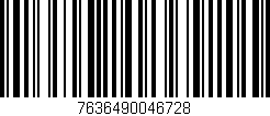 Código de barras (EAN, GTIN, SKU, ISBN): '7636490046728'