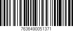 Código de barras (EAN, GTIN, SKU, ISBN): '7636490051371'