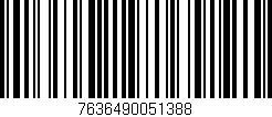 Código de barras (EAN, GTIN, SKU, ISBN): '7636490051388'