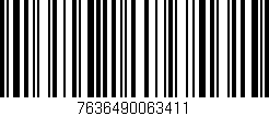 Código de barras (EAN, GTIN, SKU, ISBN): '7636490063411'