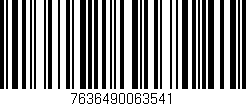 Código de barras (EAN, GTIN, SKU, ISBN): '7636490063541'