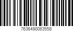 Código de barras (EAN, GTIN, SKU, ISBN): '7636490063558'