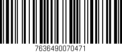 Código de barras (EAN, GTIN, SKU, ISBN): '7636490070471'