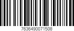 Código de barras (EAN, GTIN, SKU, ISBN): '7636490071508'