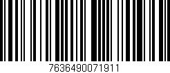 Código de barras (EAN, GTIN, SKU, ISBN): '7636490071911'