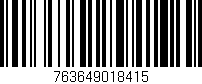 Código de barras (EAN, GTIN, SKU, ISBN): '763649018415'