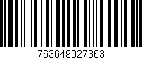 Código de barras (EAN, GTIN, SKU, ISBN): '763649027363'