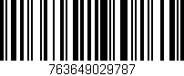 Código de barras (EAN, GTIN, SKU, ISBN): '763649029787'