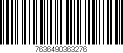 Código de barras (EAN, GTIN, SKU, ISBN): '7636490363276'