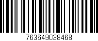 Código de barras (EAN, GTIN, SKU, ISBN): '763649038468'