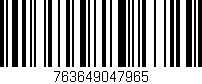 Código de barras (EAN, GTIN, SKU, ISBN): '763649047965'