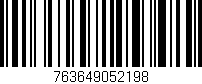 Código de barras (EAN, GTIN, SKU, ISBN): '763649052198'