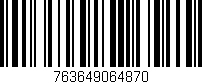 Código de barras (EAN, GTIN, SKU, ISBN): '763649064870'