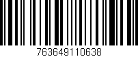 Código de barras (EAN, GTIN, SKU, ISBN): '763649110638'