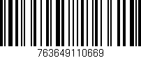 Código de barras (EAN, GTIN, SKU, ISBN): '763649110669'