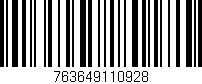 Código de barras (EAN, GTIN, SKU, ISBN): '763649110928'