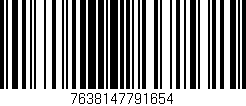 Código de barras (EAN, GTIN, SKU, ISBN): '7638147791654'